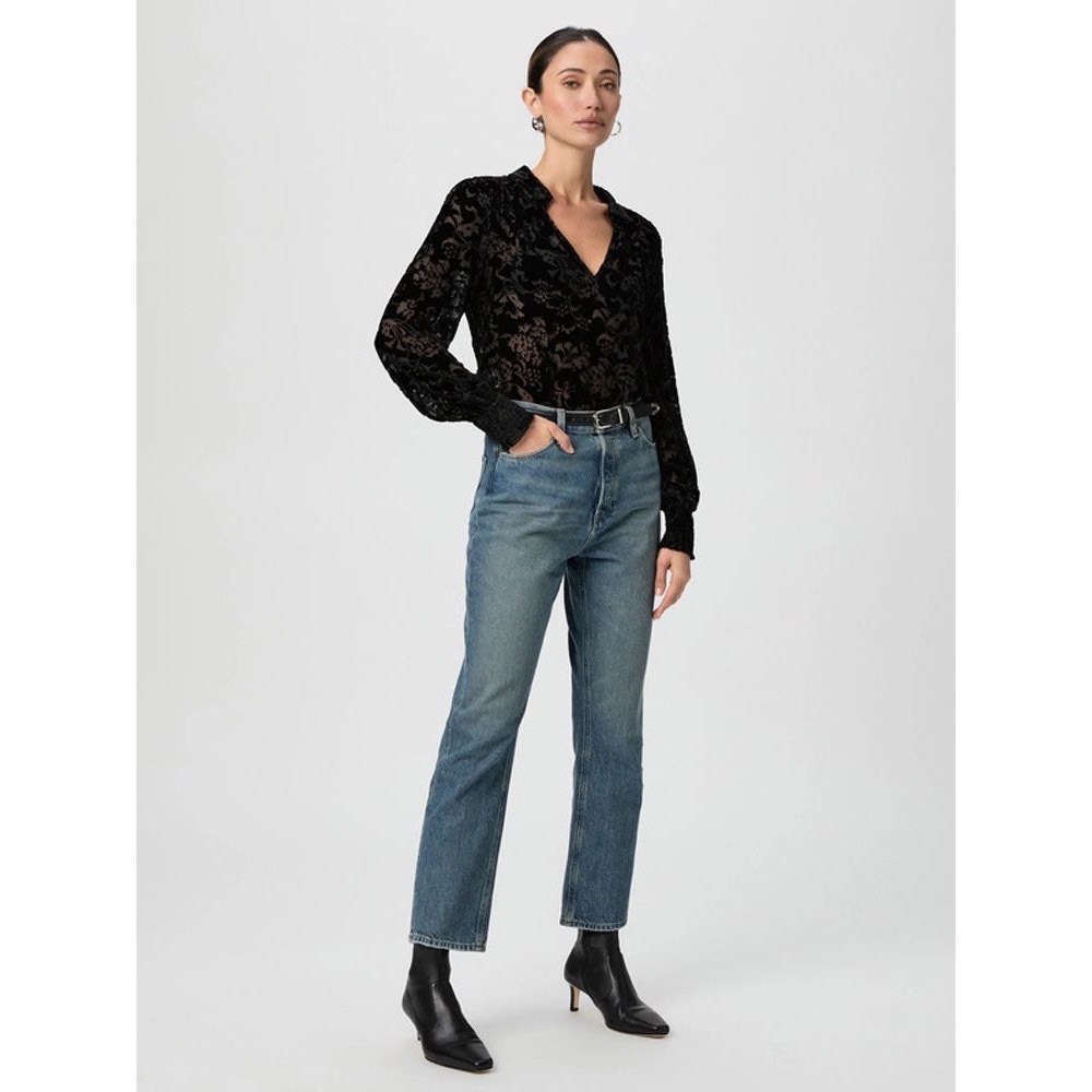 PAIGE Billy High Rise‎ Straight Leg Jeans Medium Wash Size 26